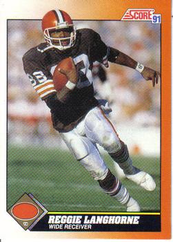 Reggie Langhorne Cleveland Browns 1991 Score NFL #418